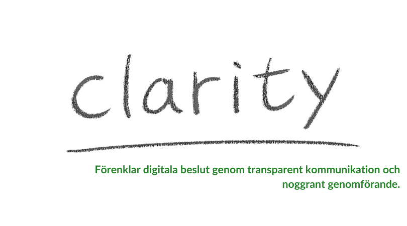 Clarity - clear digital strategy and measurable digital growth