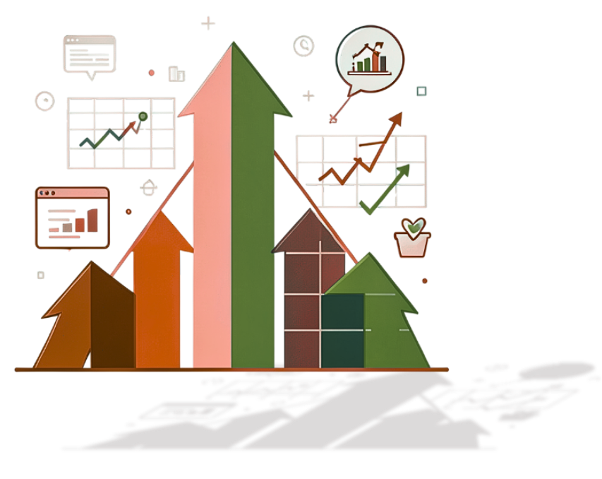 ESRTech mission illustration showing digital strategy and growth